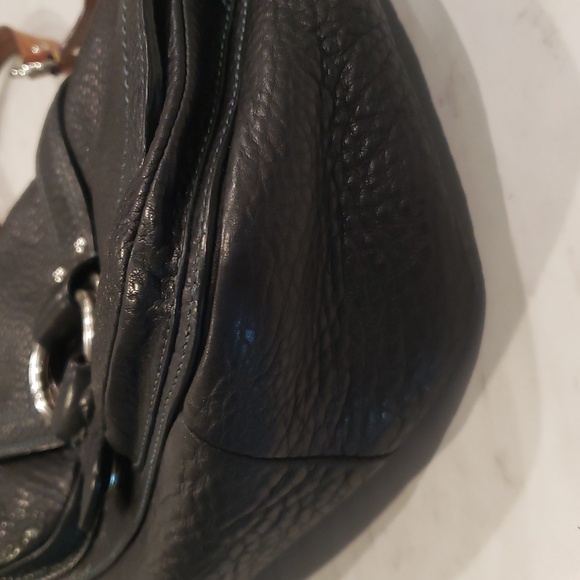 Coach Vintage Black Leather Shoulder Bag